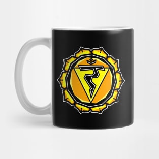 Solar Plexus Chakra Symbol - Sacred Yellow Lotus Flower - Manipura - Solar Plexus Mug